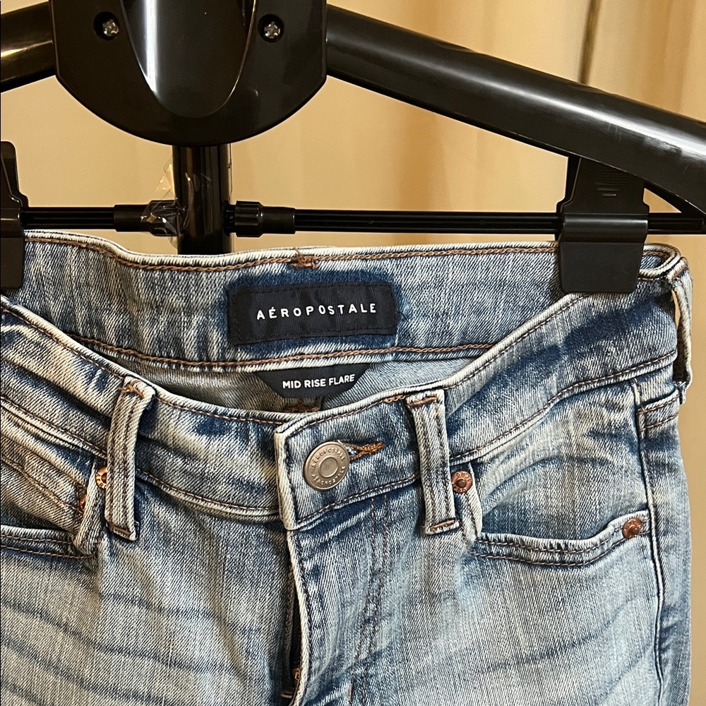 Aeropostale Light Blue Flare Jeans in great condition used twice only.